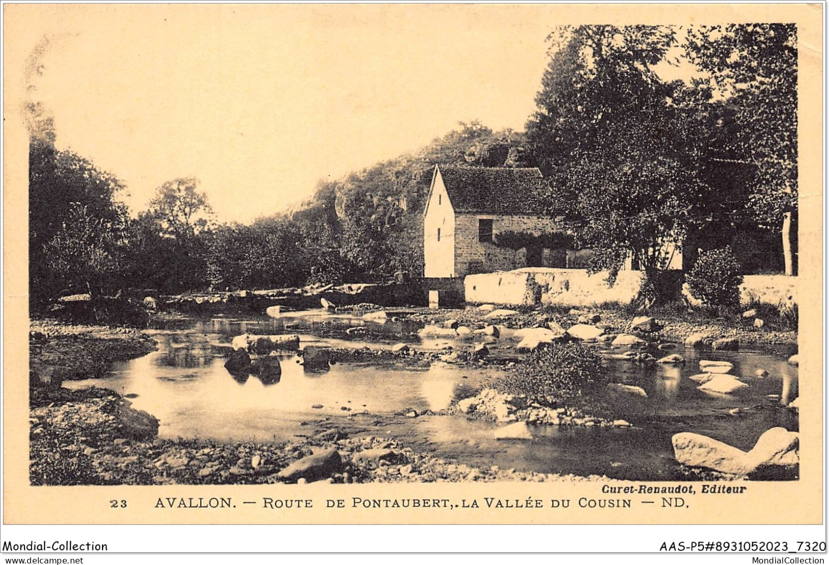 AASP5-0384 - AVALLON - Route De PONTAUBERT - La Vallee Du COUSIN - Avallon