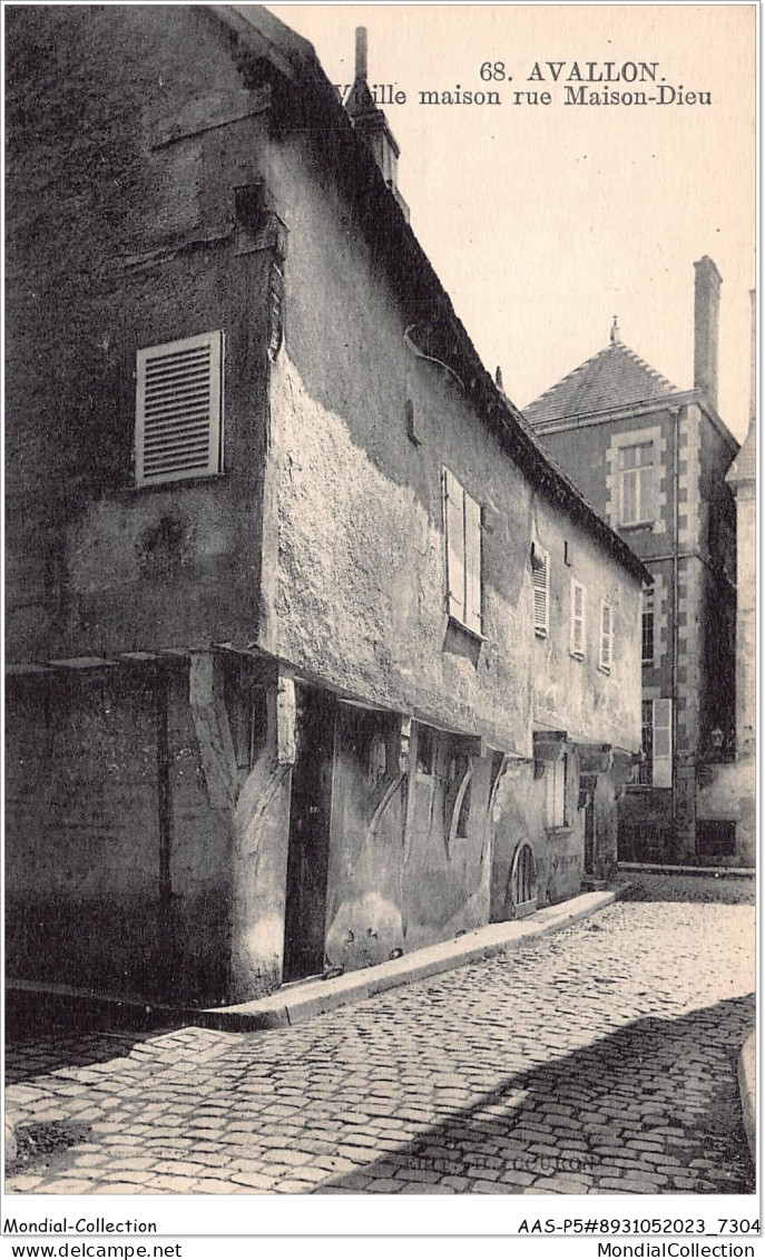 AASP5-0376 - AVALLON - Vieille Maison Rue Maison-Dieu - Avallon