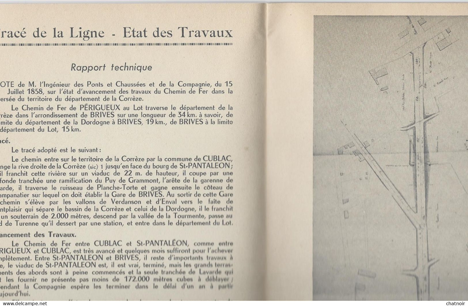 Doc De 40 Pages  BRIVE LA GAILLARDE Centenaire  De L'inauguration Du Chemin De Fer  1960 + Oblitération Temporaire - Chemins De Fer