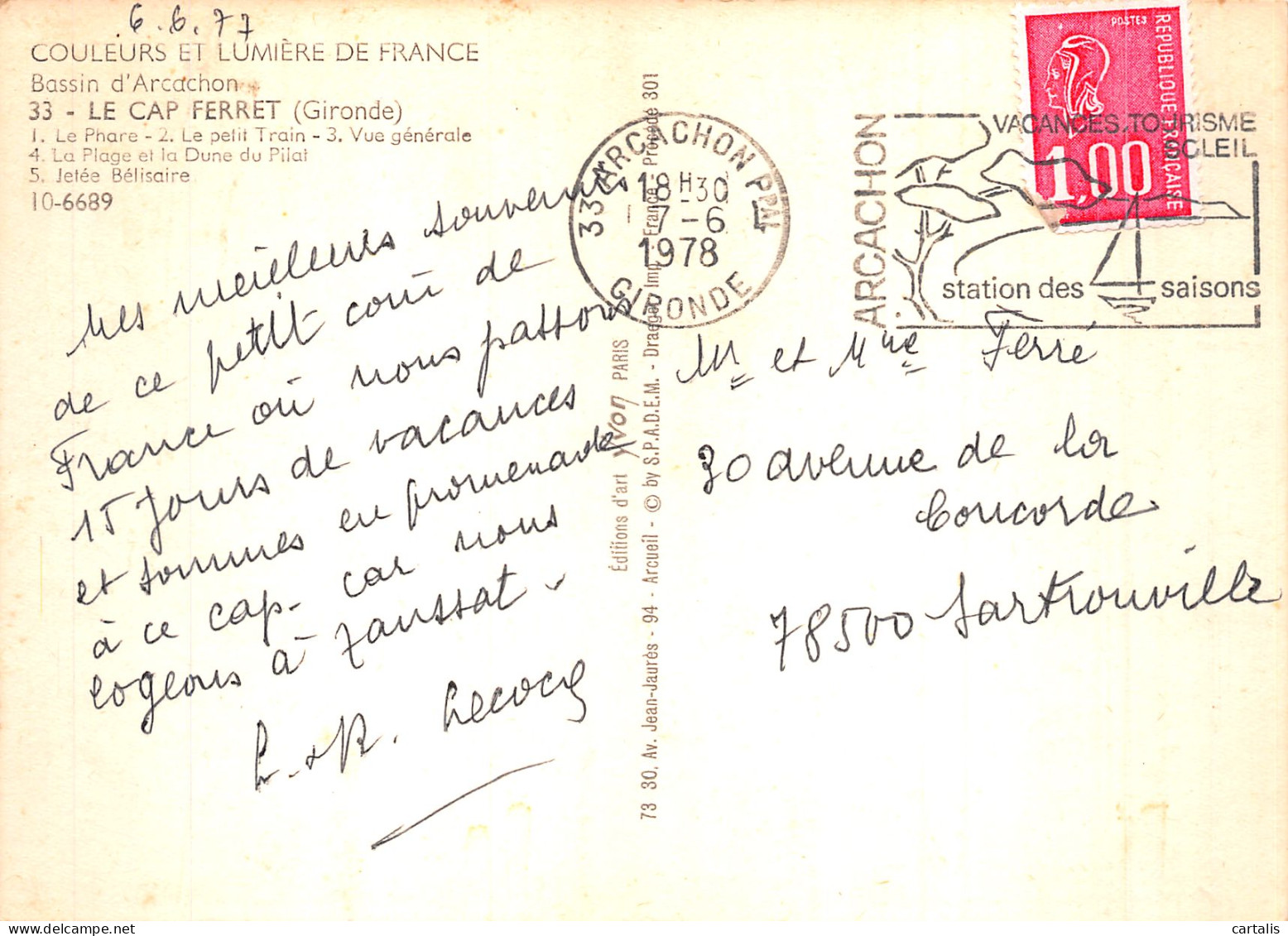 33-CAP FERRET-N° 4409-D/0083 - Autres & Non Classés