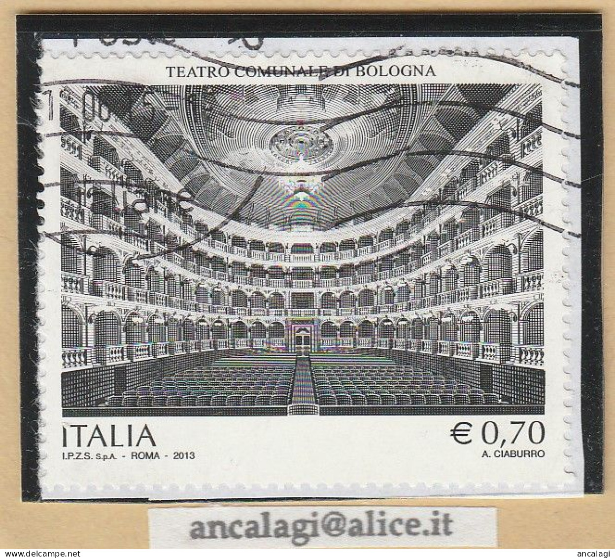 USATI ITALIA 2013 - Ref.1240 "TEATRO COMUNALE DI BOLOGNA" 1 Val. - - 2011-20: Used