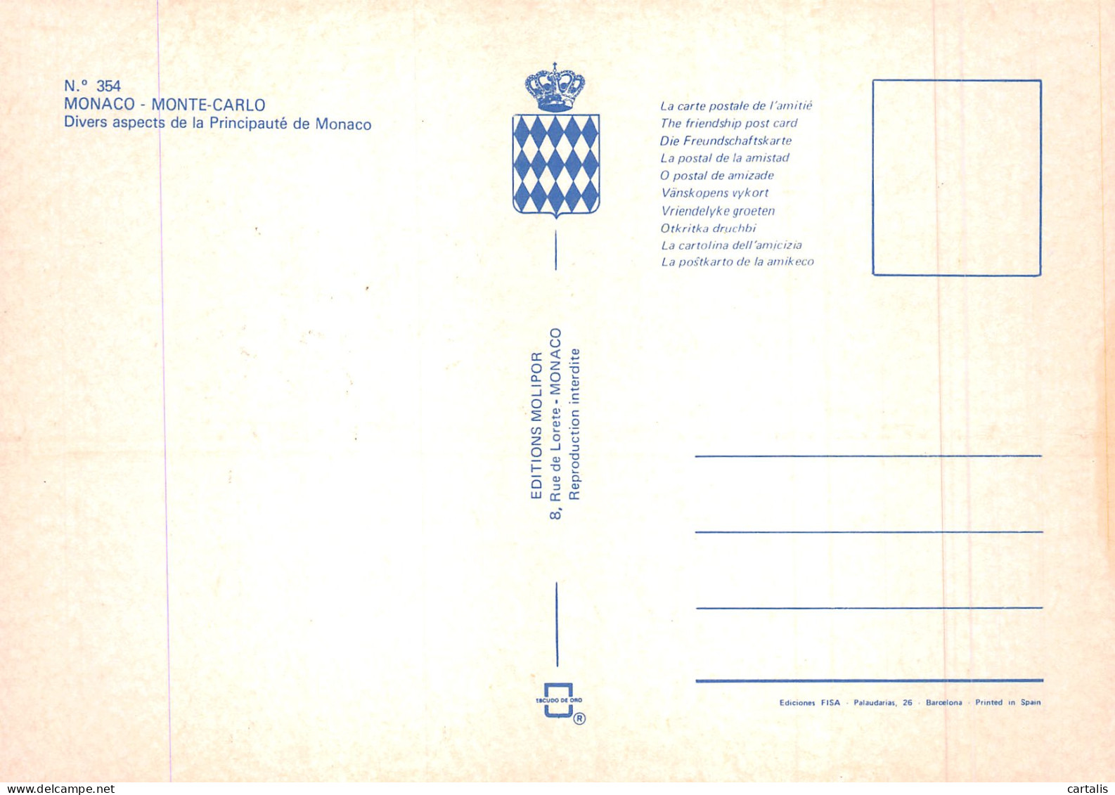 98-MONACO-N° 4409-C/0027 - Other & Unclassified