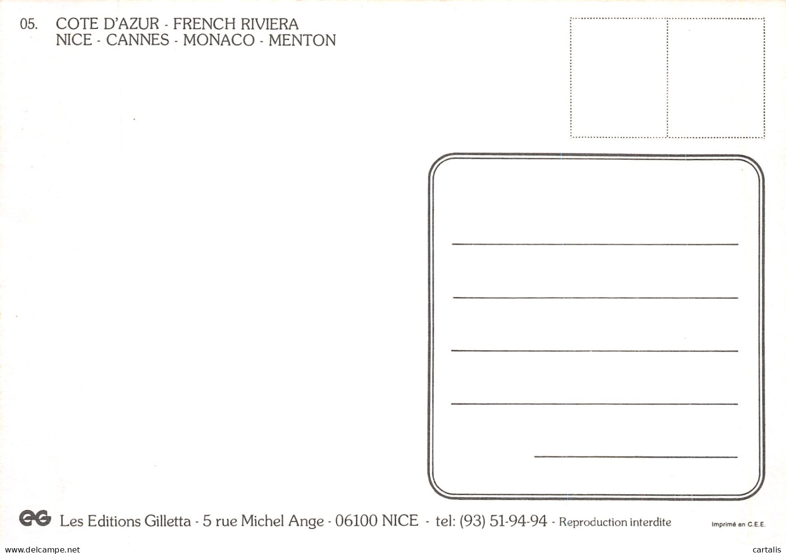 06-COTE D AZUR-N° 4409-B/0369 - Other & Unclassified