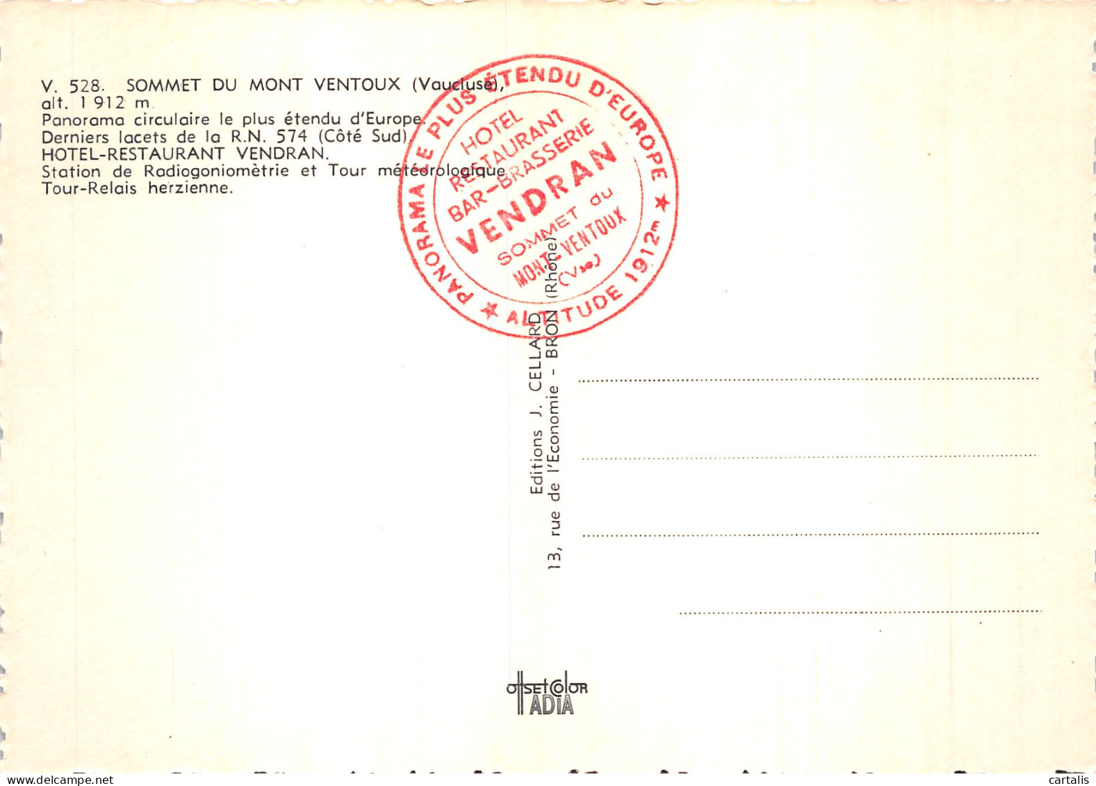 84-MONT VENTOUX-N° 4409-B/0023 - Other & Unclassified