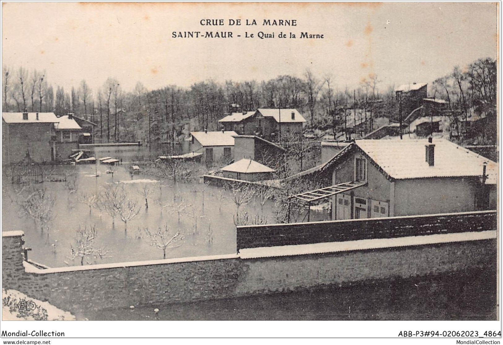 ABBP3-94-0200 - Crue De La Marne - SAINT-MAUR - Le Quai De La Marne - Saint Maur Des Fosses