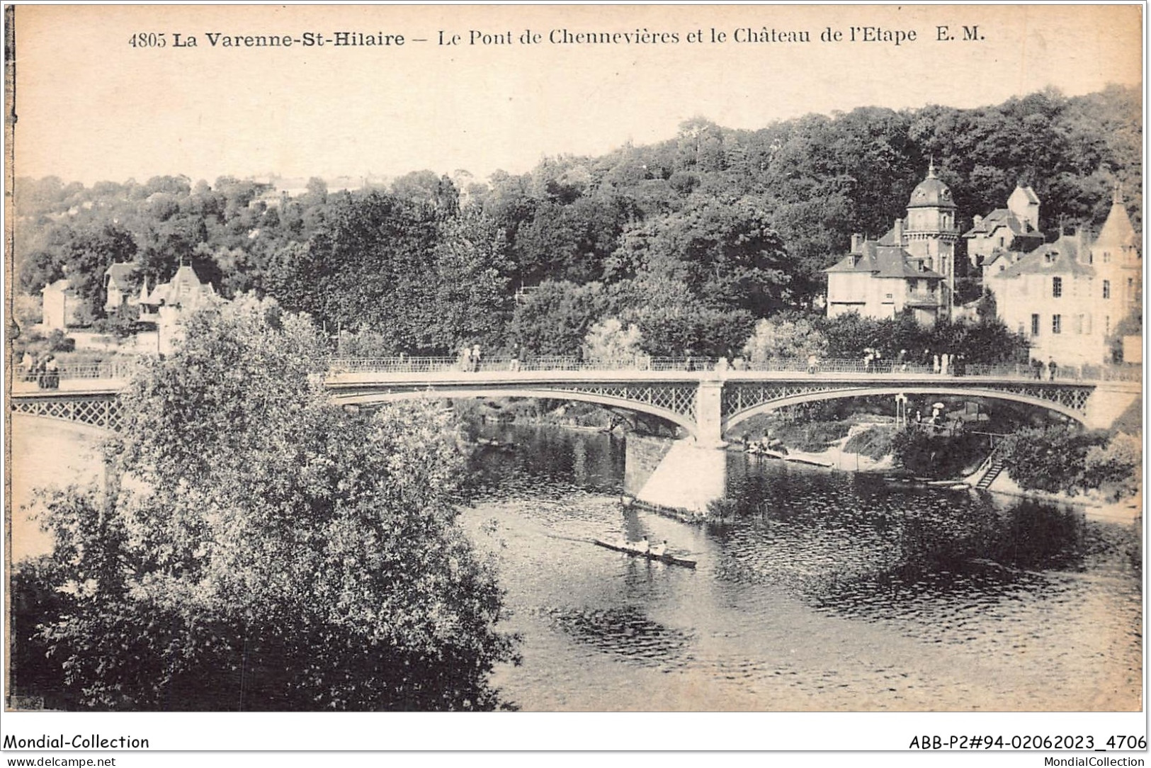ABBP2-94-0122 - LA VARENNE-st-hilaire - Le Pont De  CHENNEVIERES  Et Le Chateau De L'etape - Chennevieres Sur Marne