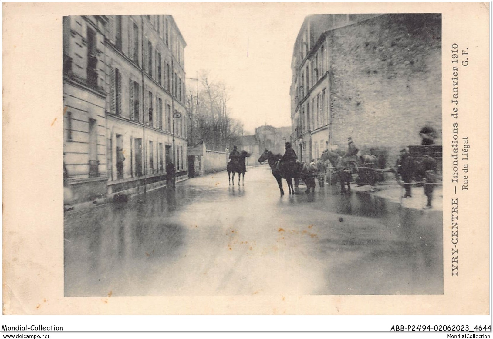 ABBP2-94-0090 - IVRY-centre - Innondation De Janvier 1910 - Rue Du Legat - Ivry Sur Seine