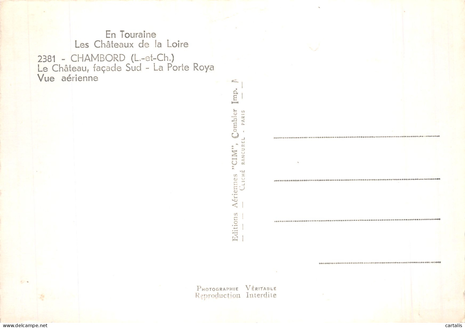 41-CHAMBORD-N° 4410-B/0031 - Chambord