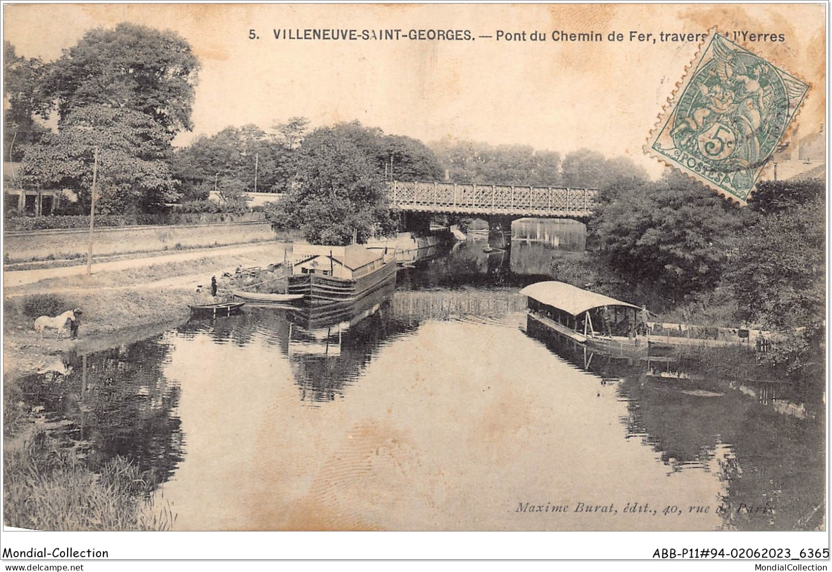 ABBP11-94-0951 - VILLENEUVE-SAINT-GEORGES - Pont Du Chemin De Fer - Travers De L'yerres - Villeneuve Saint Georges