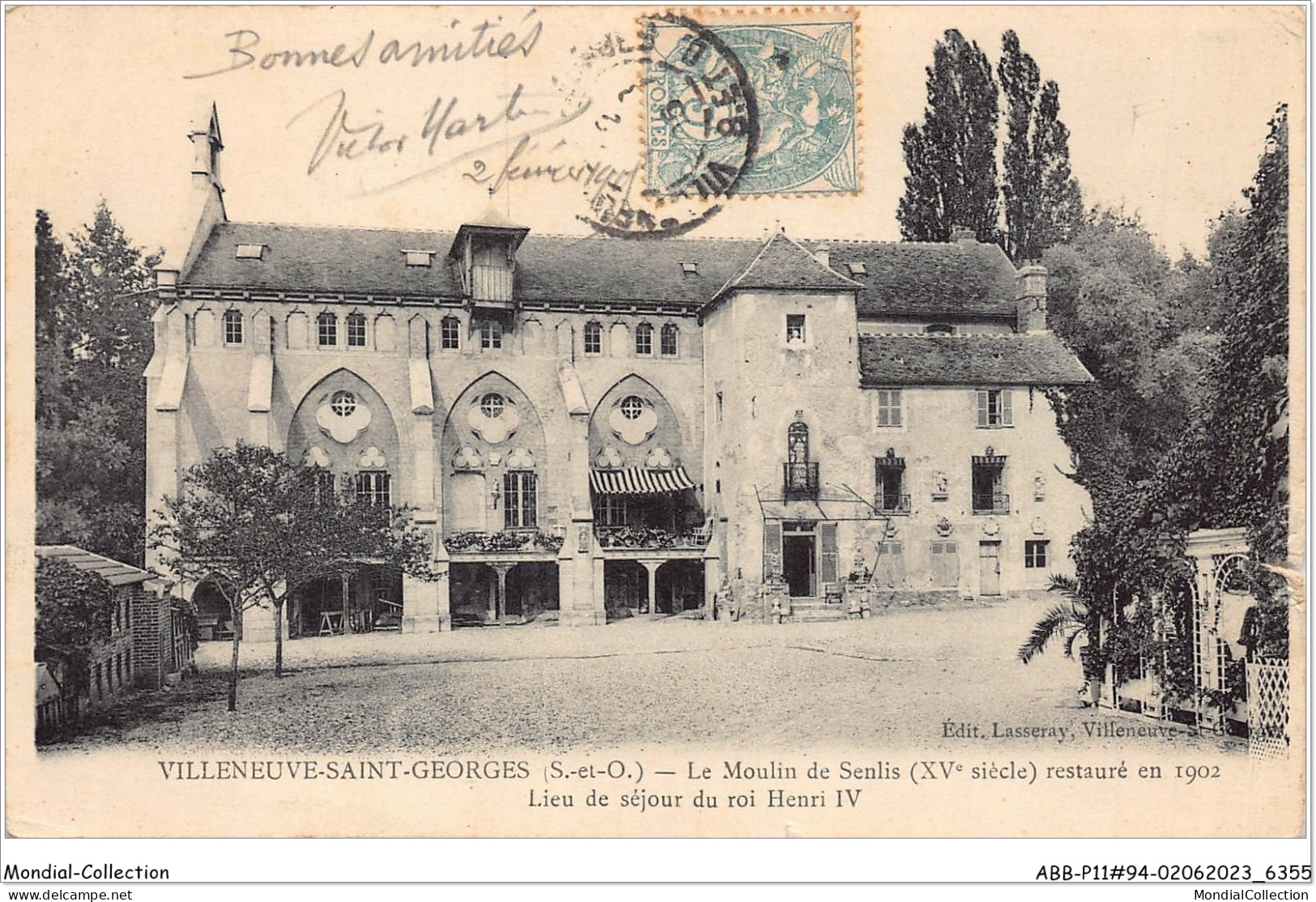 ABBP11-94-0946 - VILLENEUVE-SAINT-GEORGES - Le Moulin De Senlis - Restauré En 1902 - Lieu De Sejour Du Roi Henri IV - Villeneuve Saint Georges