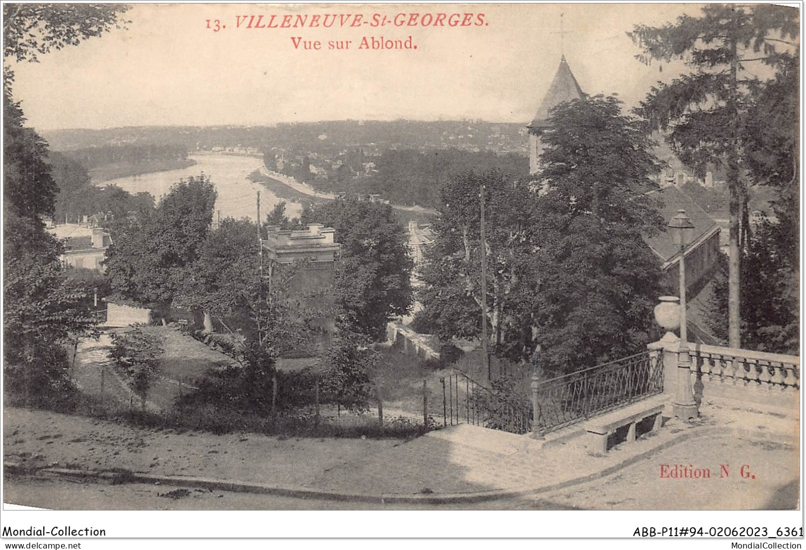 ABBP11-94-0949 - VILLENEUVE-SAINT-GEORGES -vue Sur ABLON - Villeneuve Saint Georges