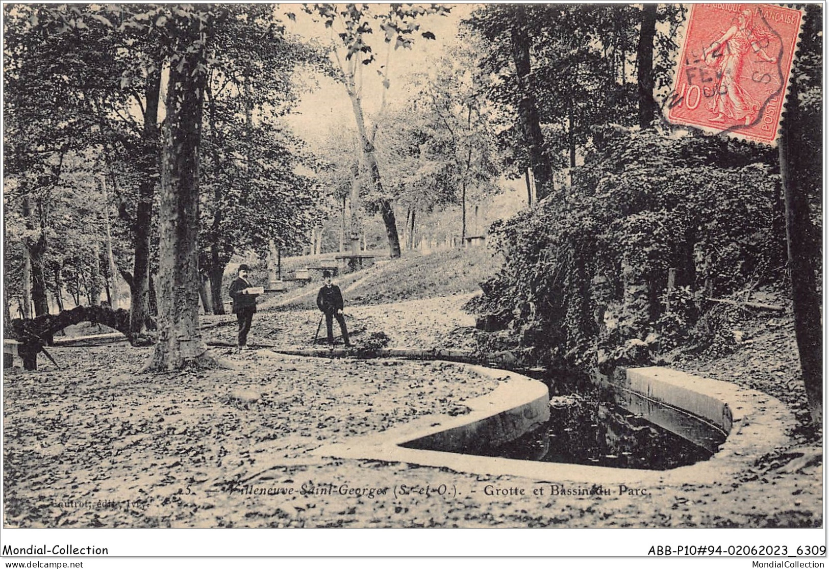 ABBP10-94-0923 - VILLENEUVE-SAINT-GEORGES - Grotte Et Bassin Du Parc - Villeneuve Saint Georges