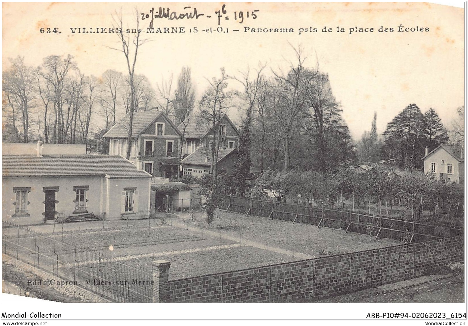 ABBP10-94-0845 - VILLIERS-SUR-MARNE - Panorama Pris De La Place Des Ecoles - Villiers Sur Marne