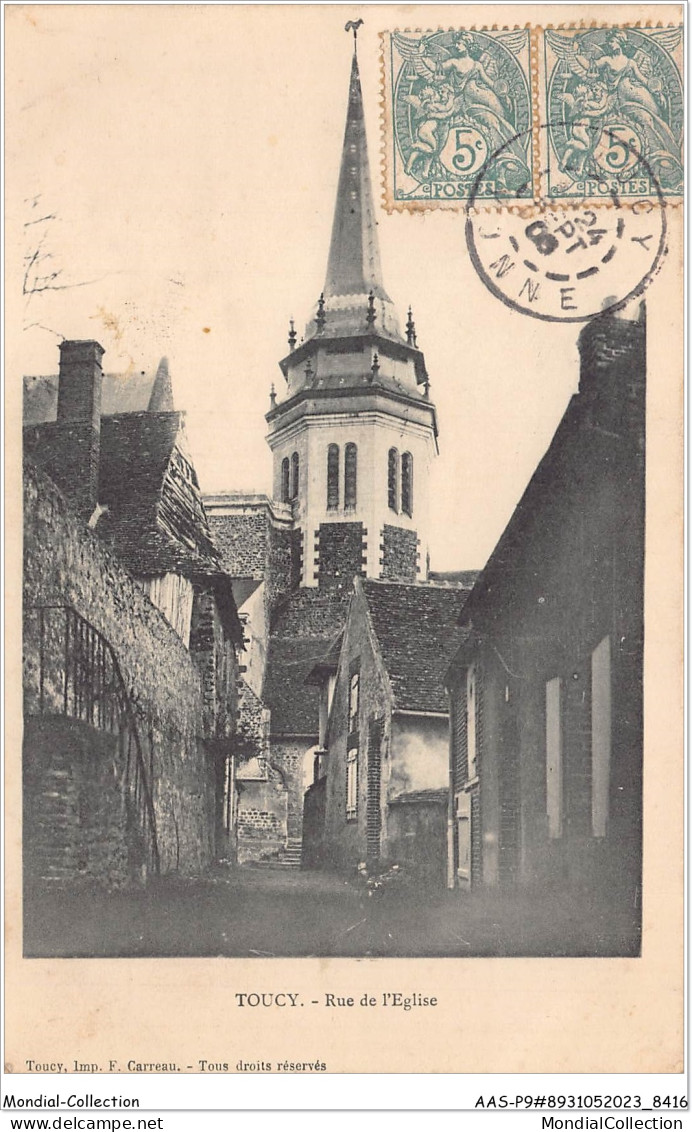 AASP9-0843 - TOUCY - Rue De L'eglise - Toucy