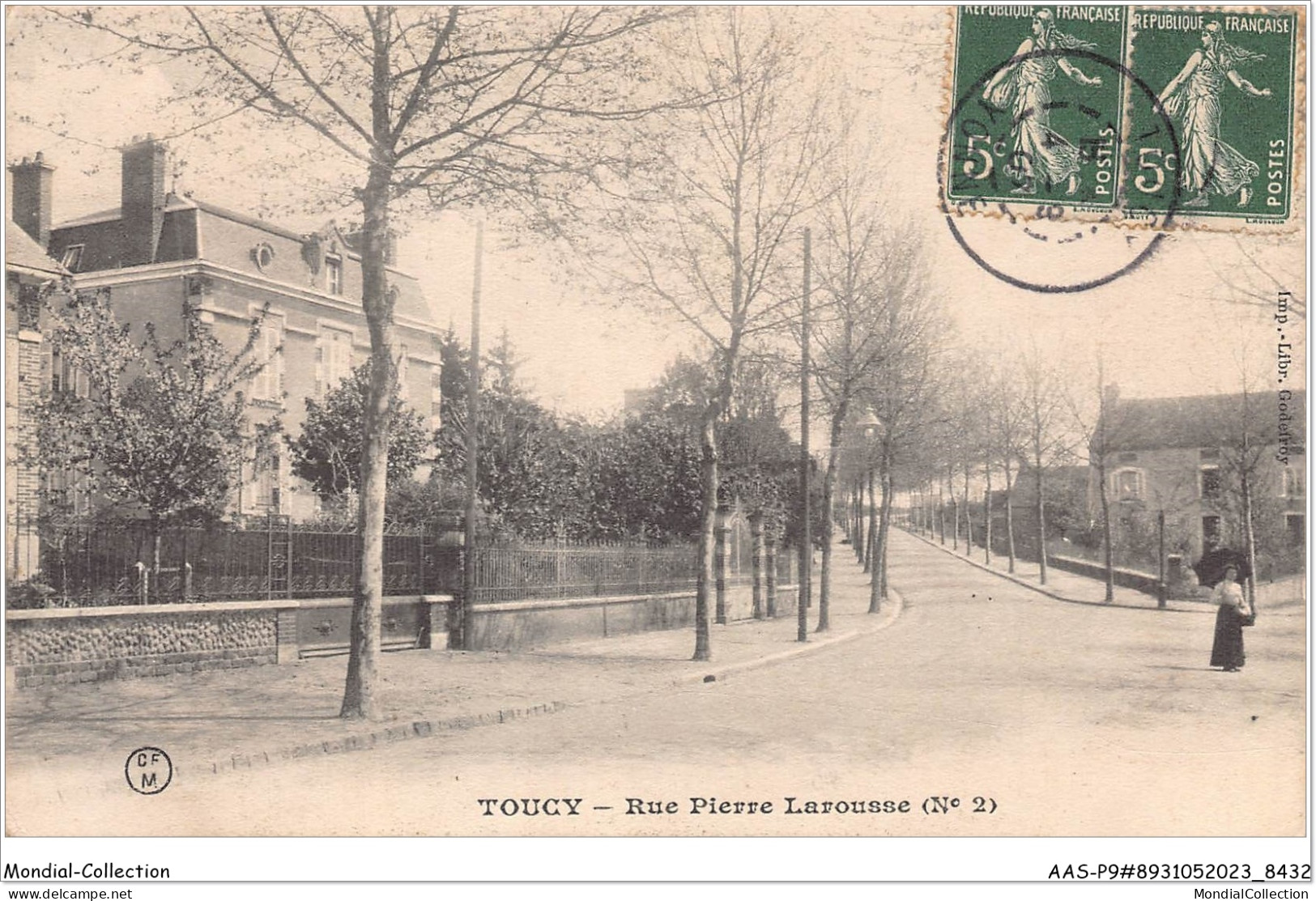 AASP9-0851 - TOUCY - Rue Pierre Larousse - Toucy