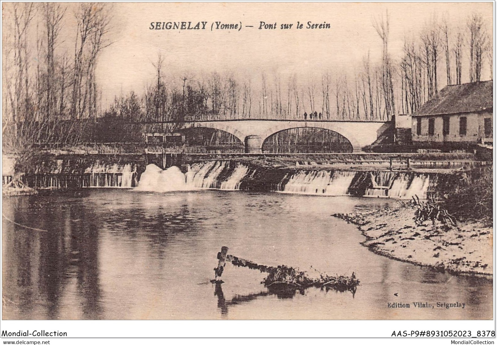 AASP9-0824 - SEIGNELAY - Pont Sur Le Serein - Seignelay