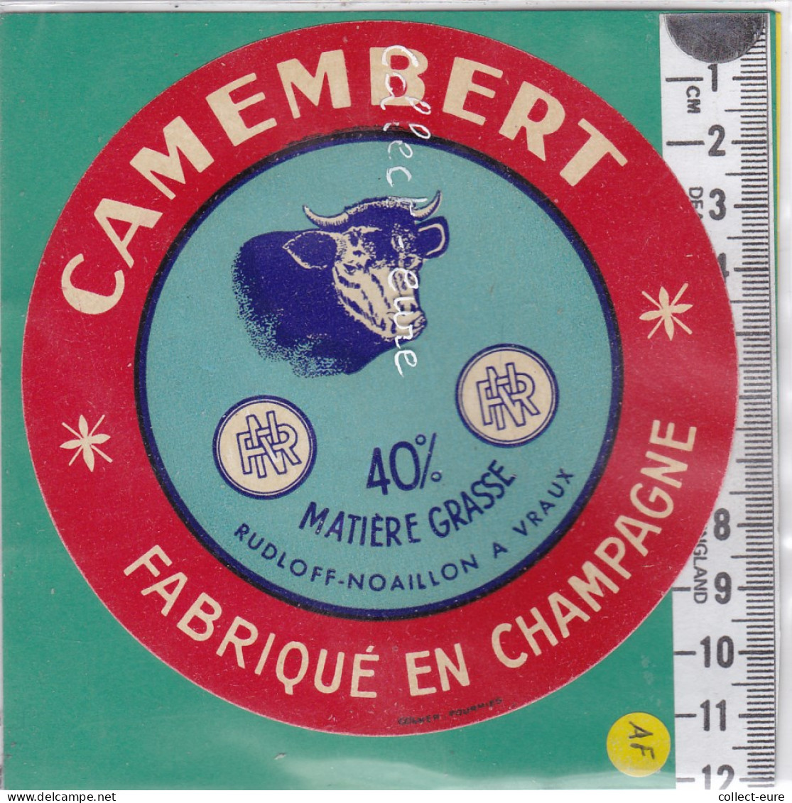 C1186 FROMAGE  CAMEMBERT  RUDLOFF NOAILLON VRAUX MARNE 40 %  - Cheese