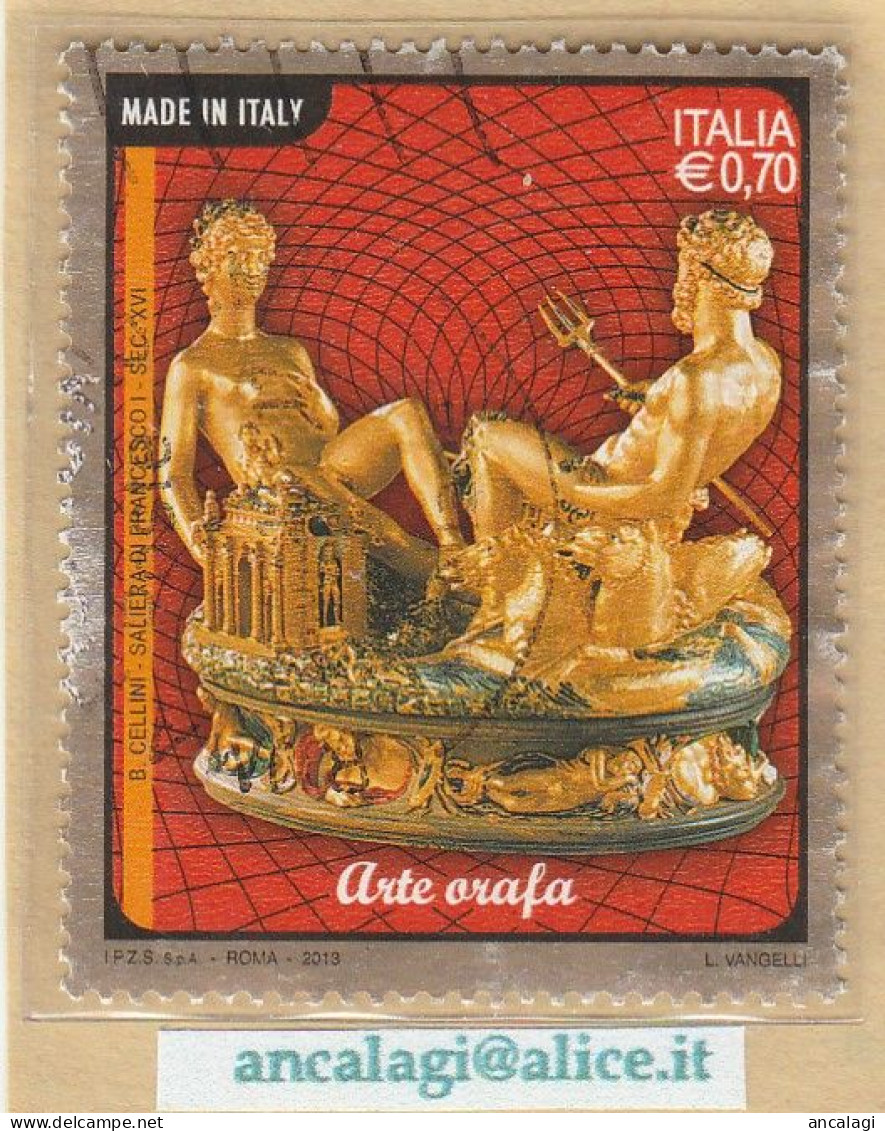 USATI ITALIA 2013 - Ref.1241 "MADE IN ITALY: ARTE ORAFA" 1 Val. - - 2011-20: Used