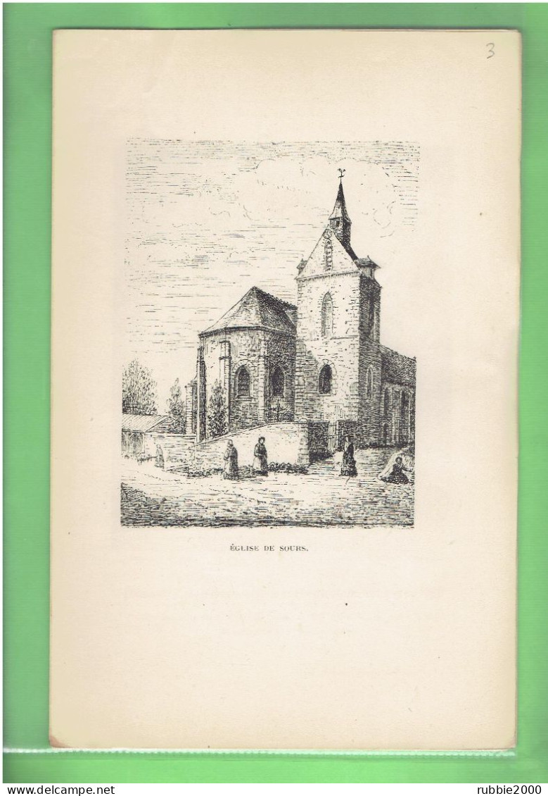 1897 EGLISE DE SOURS EURE ET LOIR - Centre - Val De Loire