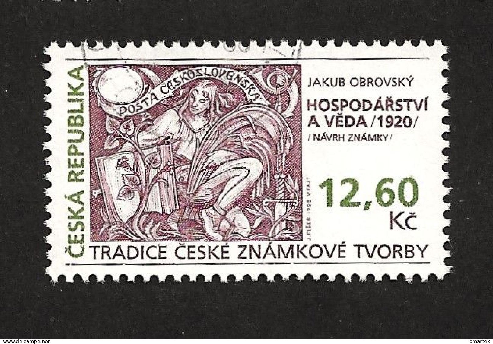 Czech Republic 1998 ⊙ Mi 165 Sc 3032 Stamp Production Heritage. Jakub Obrovsky.Tschechische Republik - Used Stamps