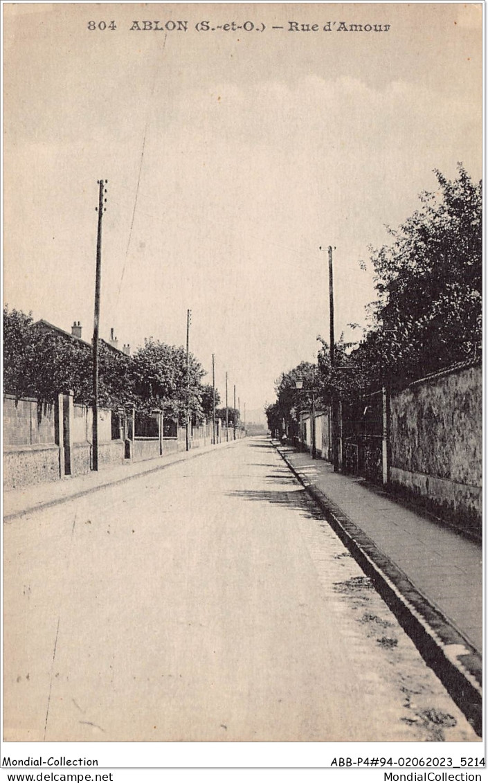 ABBP4-94-0375 - ABLON - Rue D'amour - Ablon Sur Seine