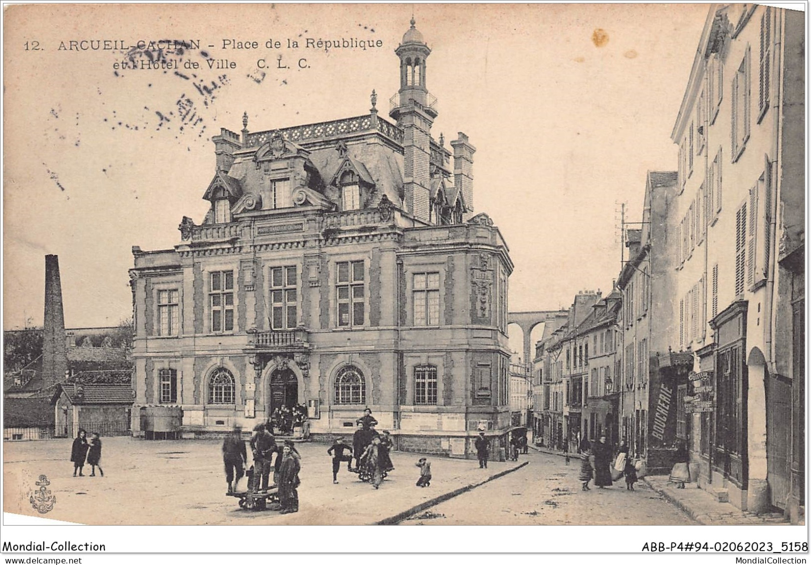 ABBP4-94-0347 - ARCUEIL-CACHAN - Place De La Republique Et Hotel De Ville - Arcueil