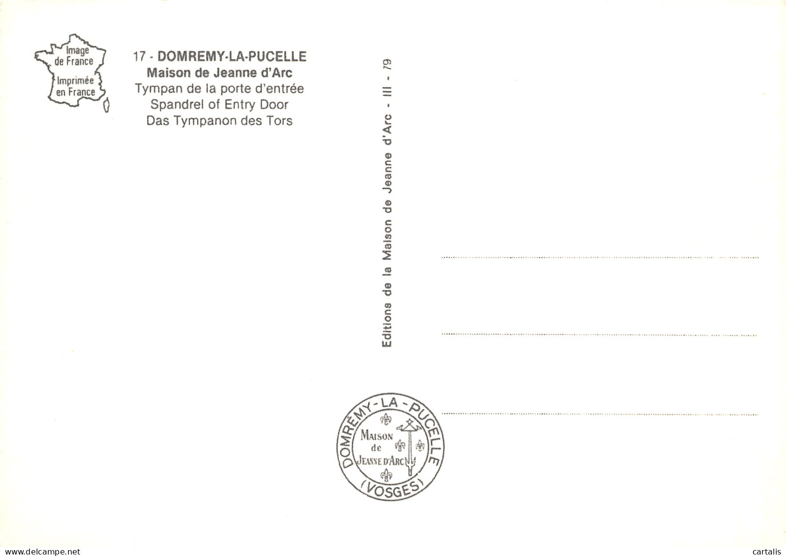 88-DOMREMY LA PUCELLE-N° 4410-D/0125 - Domremy La Pucelle