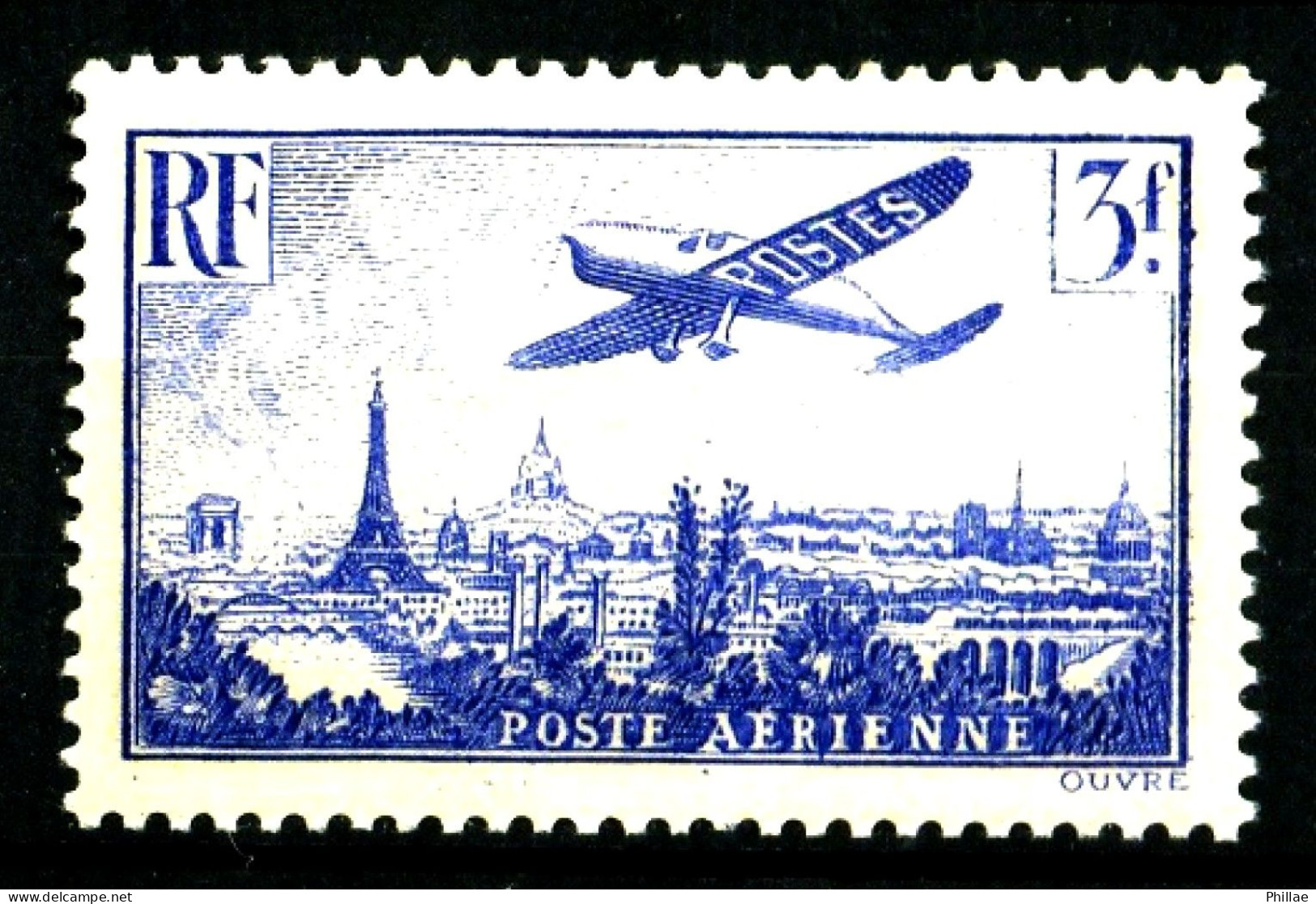 PA 12 - 3F Outremer - Neuf N** - Légères Adhérences Au Verso. - 1927-1959 Postfris