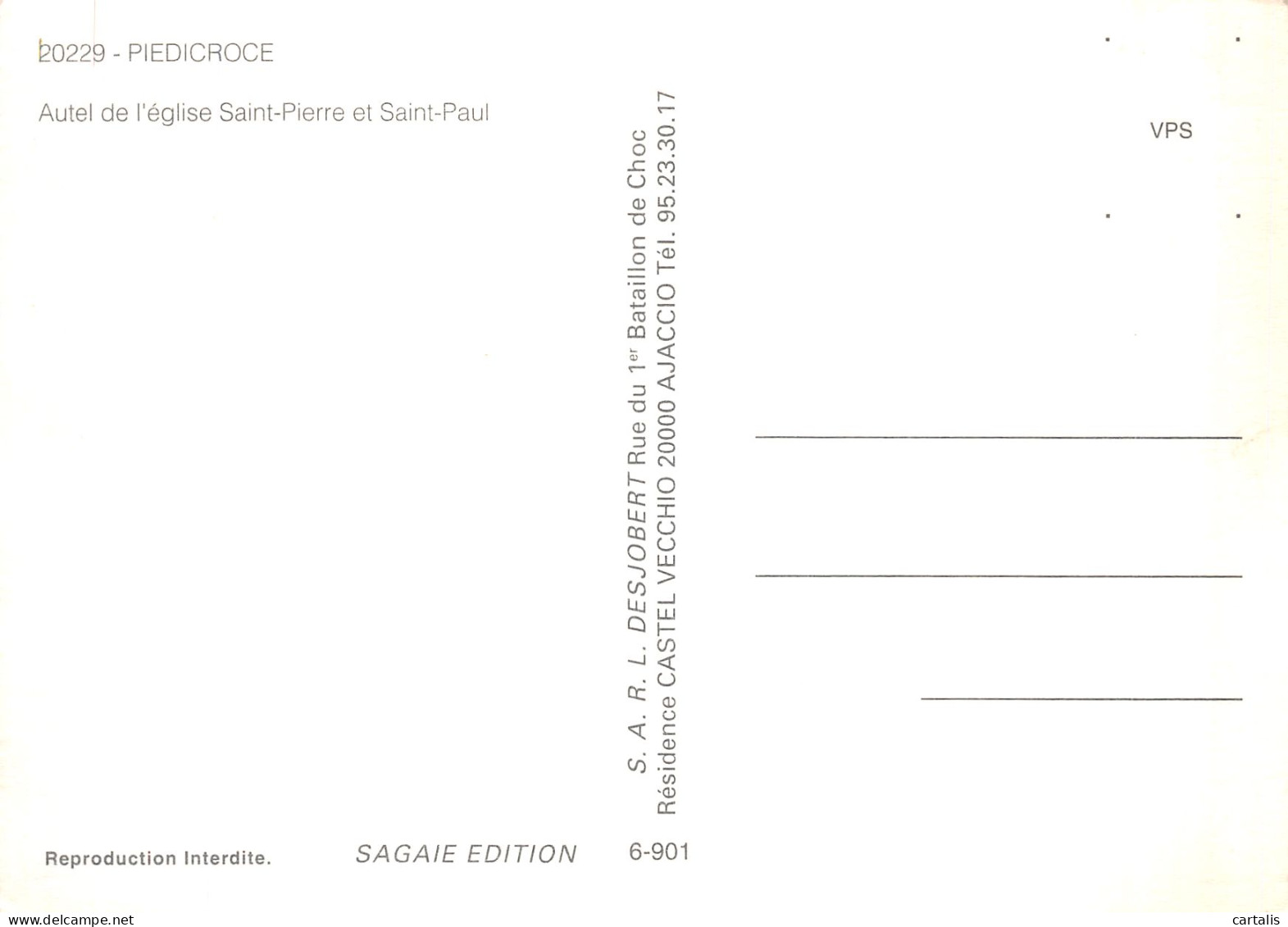 20-CORSE PIEDICROCE-N° 4410-B/0237 - Sonstige & Ohne Zuordnung