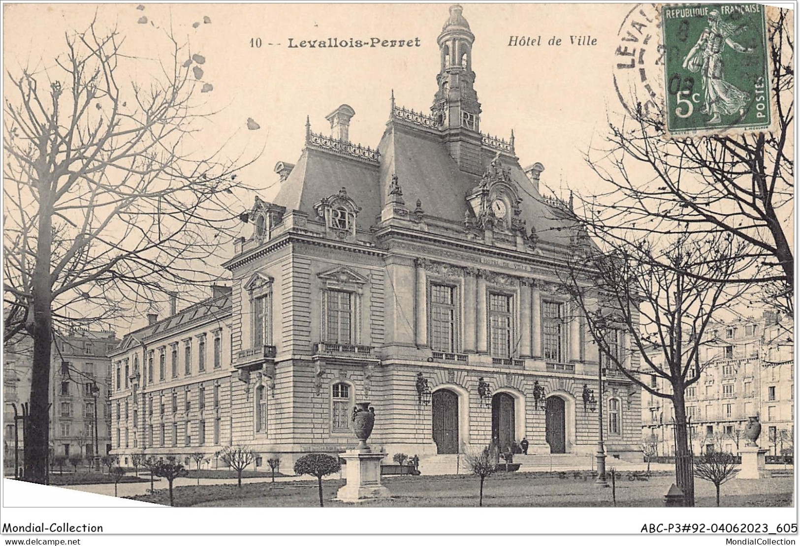 ABCP3-92-0279 - LEVALLOIS-PERRET - Hôtel De Ville - Levallois Perret