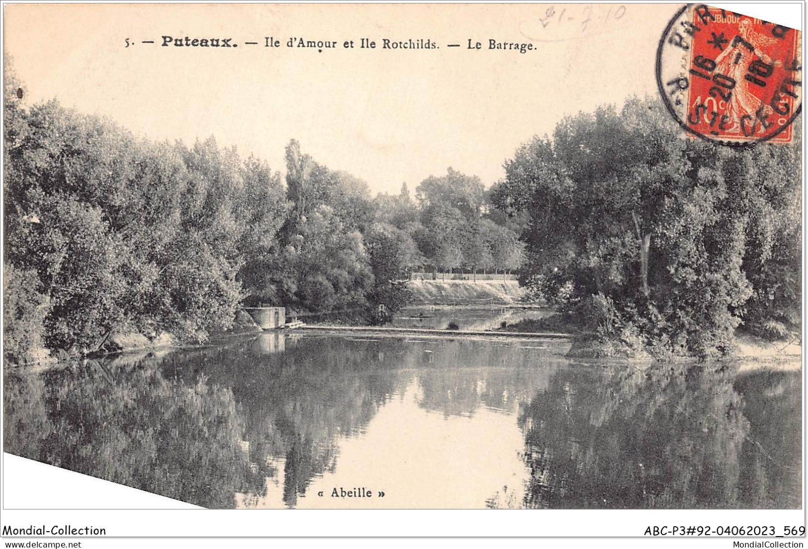 ABCP3-92-0261 - PUTEAUX - Ile D'Amour Et Ile Rotchilds - Le Barrage - Puteaux