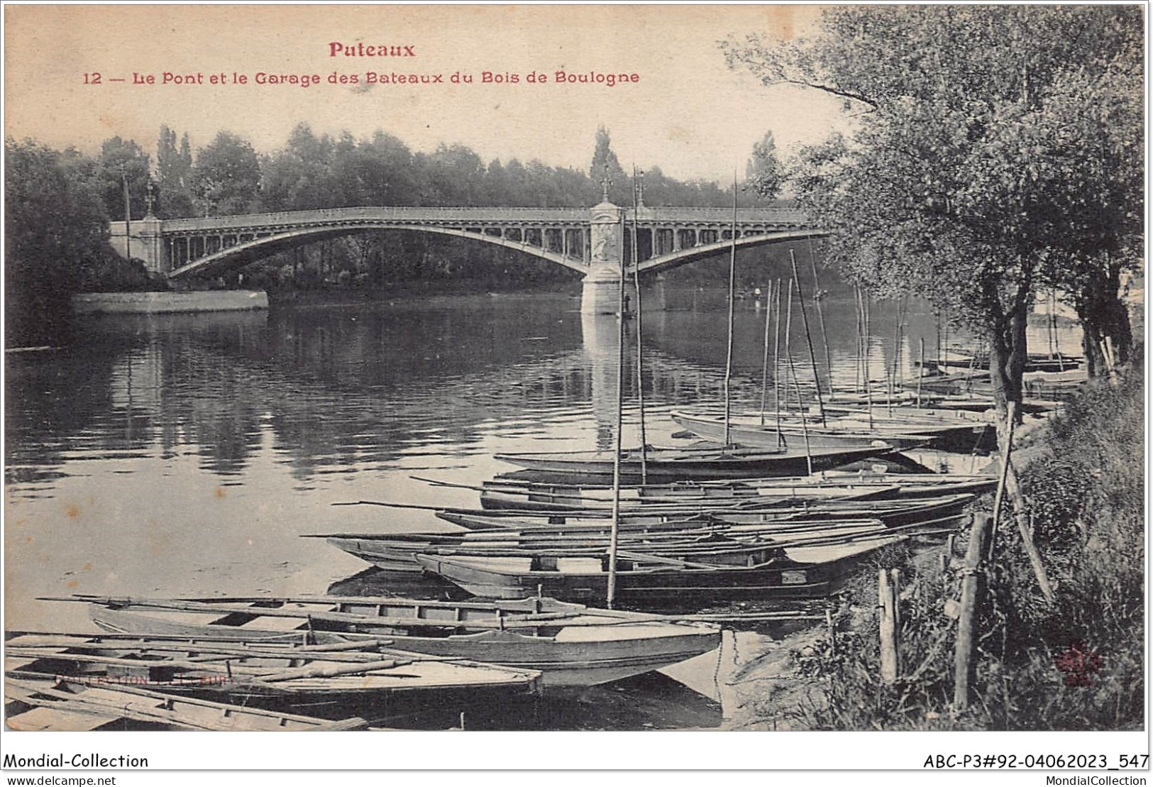 ABCP3-92-0250 - PUTEAUX - Le Pont Et Le Garage Des Bateaux Du BOIS DE BOULOGNE - Puteaux