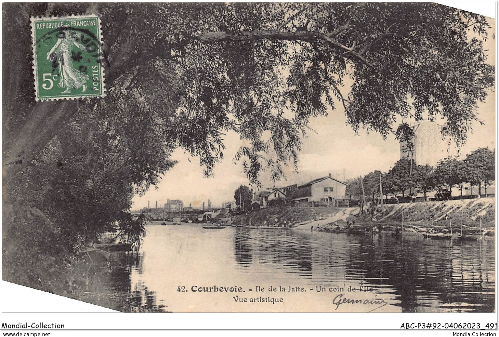 ABCP3-92-0222 - COURBEVOIE - Ile De La Jatte - Un Coin De L'Ile - Vue Artistique - Courbevoie