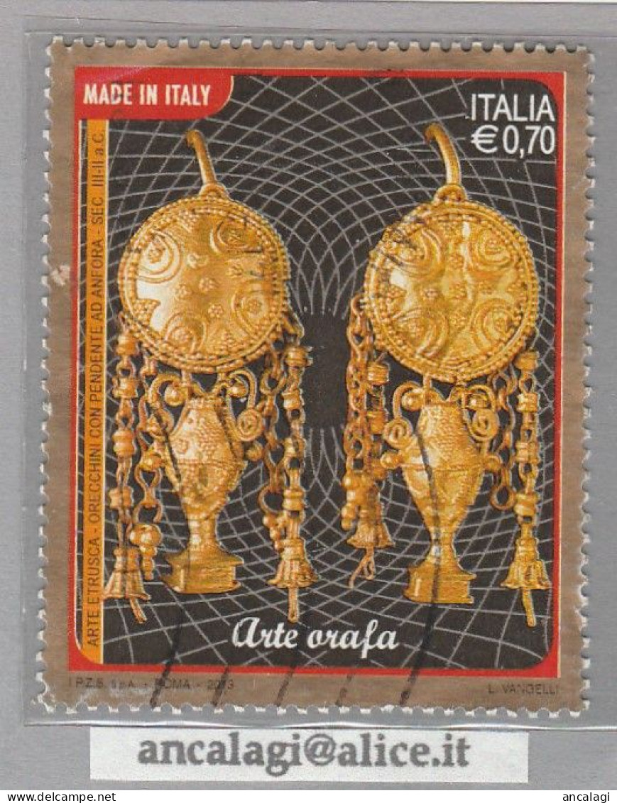 USATI ITALIA 2013 - Ref.1241C "MADE IN ITALY: ARTE ORAFA" 1 Val. - - 2011-20: Used