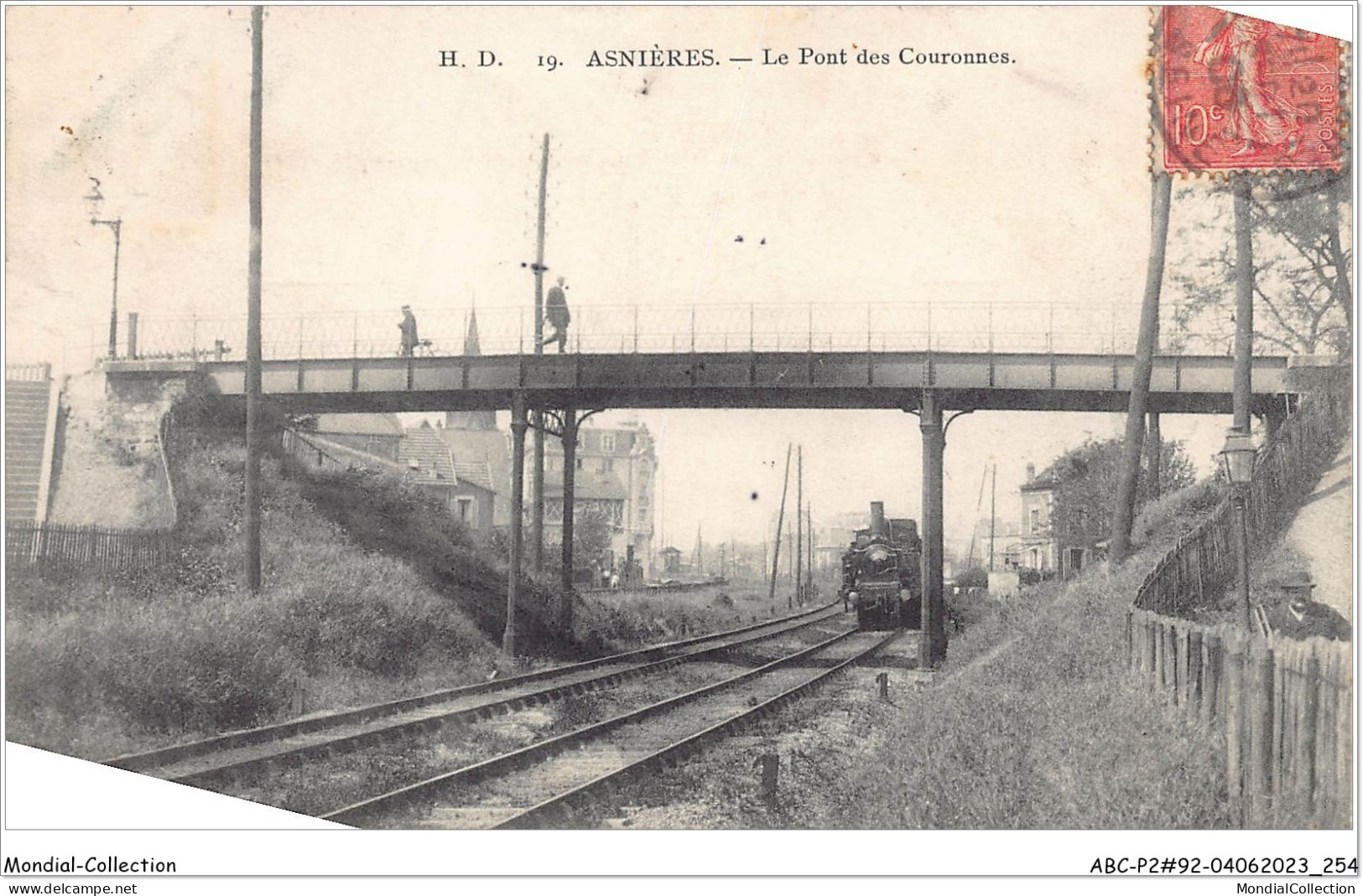 ABCP2-92-0128 - ASNIERES - Le Pont Des Couronnes  - Asnieres Sur Seine