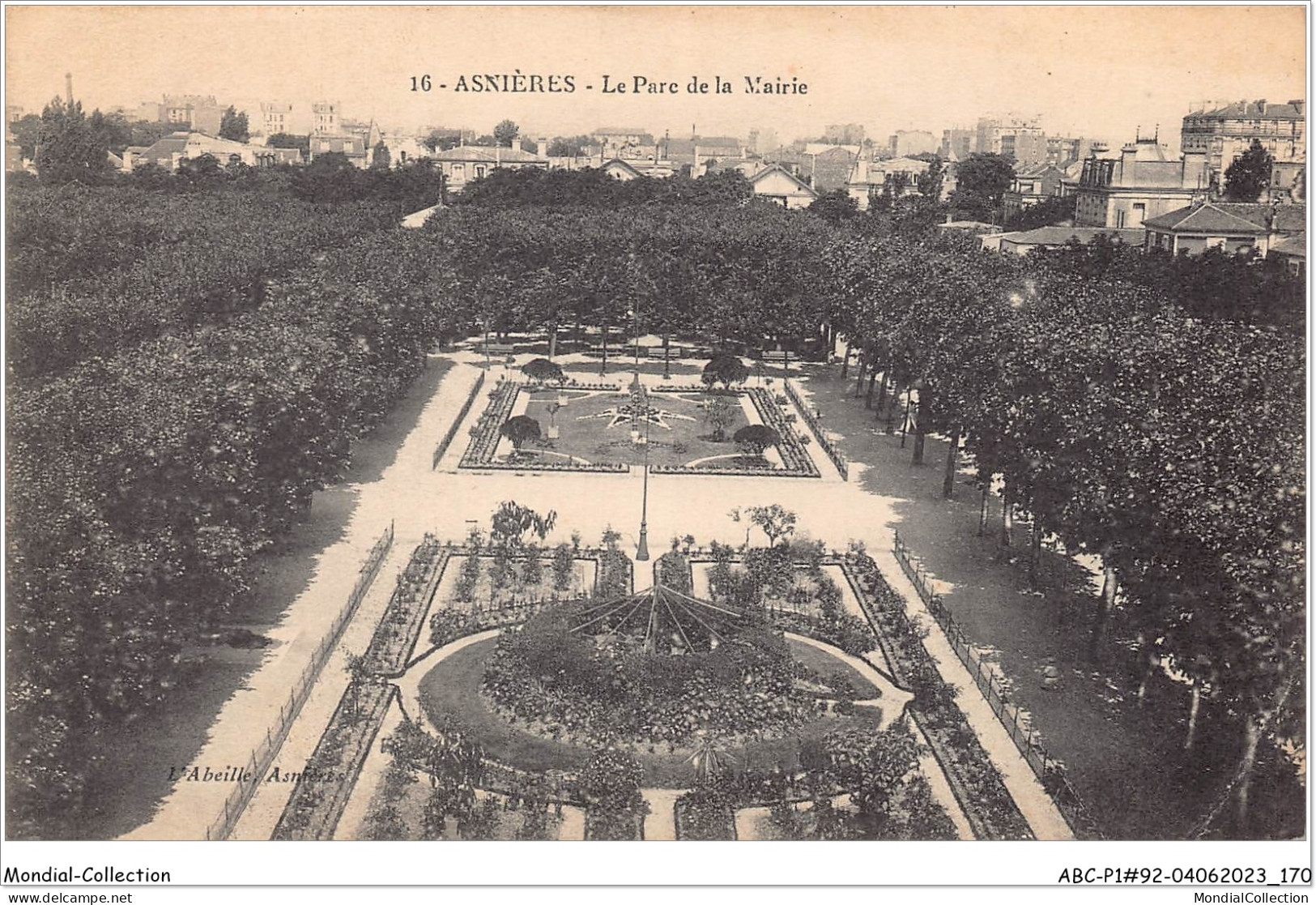 ABCP1-92-0086 - ASNIERES - Le Parc De La Mairie - Asnieres Sur Seine