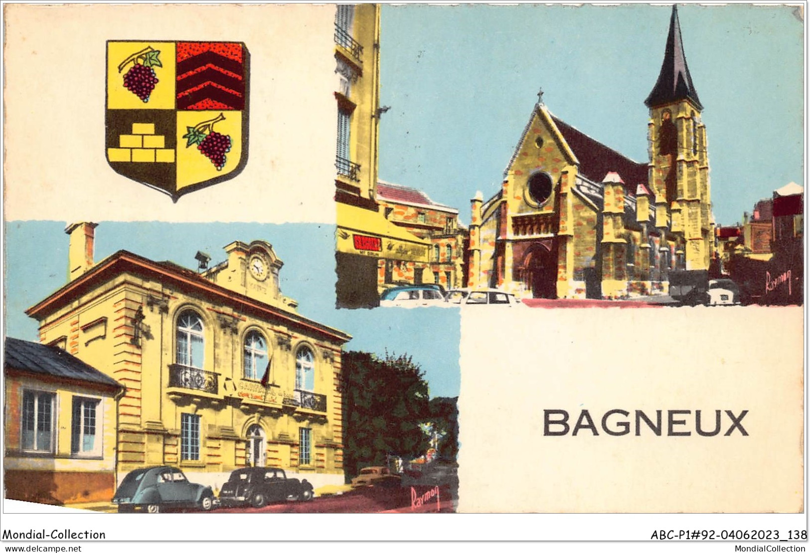 ABCP1-92-0070 - BAGNEUX - L'Eglise - La Mairie - Bagneux