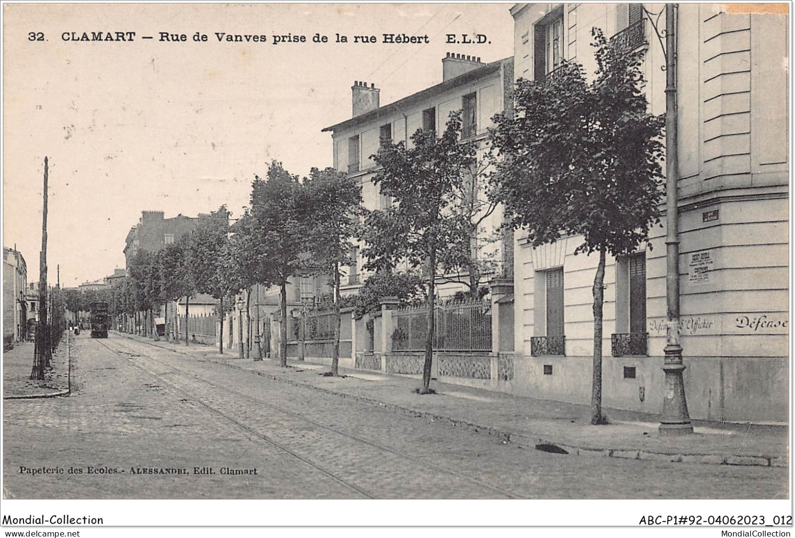 ABCP1-92-0007 - CLAMART - Rue De Vanves Prise De La Rue Hèbert - Clamart