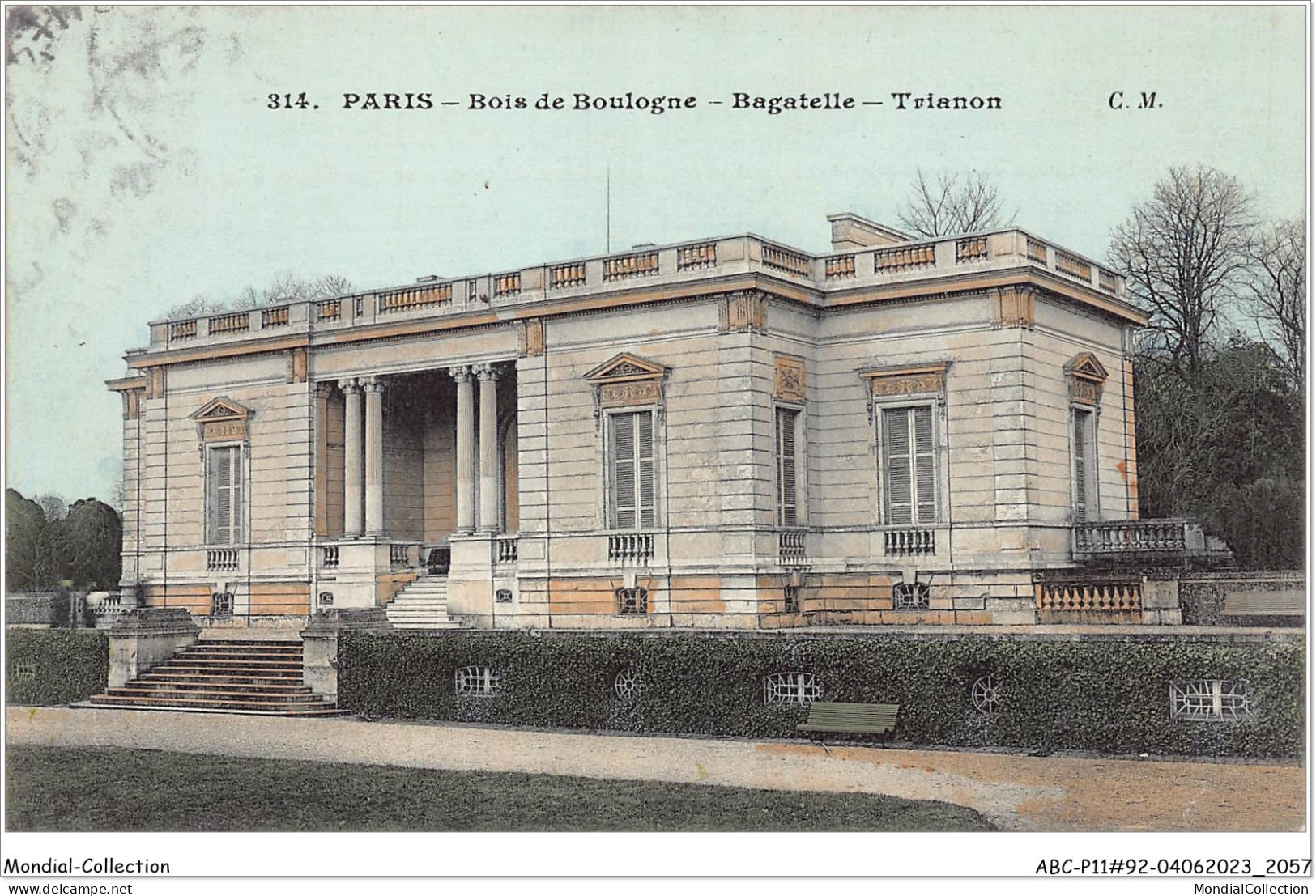 ABCP11-92-1005 - BOIS DE BOULOGNE- BAGATELLE - Trianon 75 PARIS - Autres Monuments, édifices