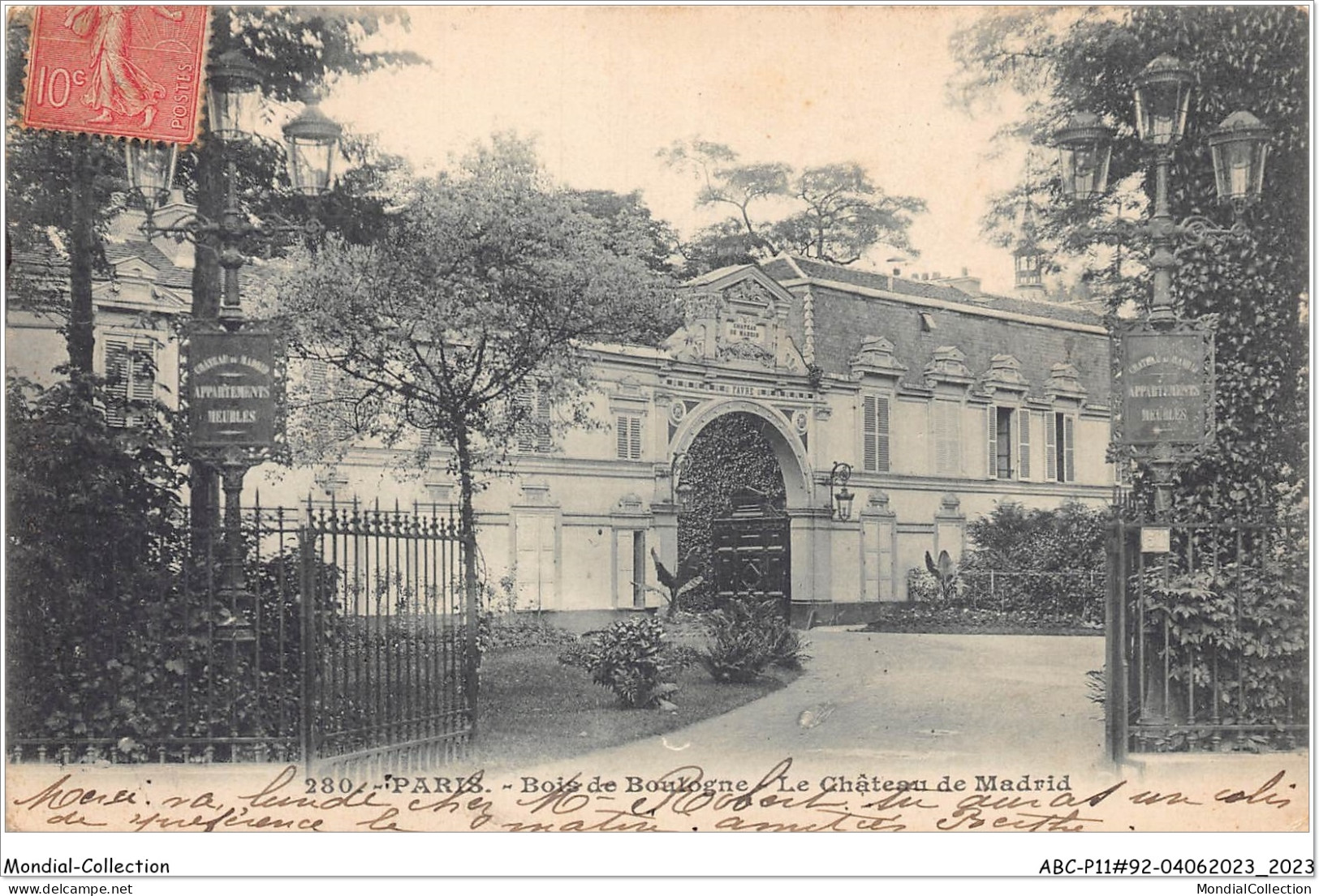 ABCP11-92-0988 - BOIS DE BOULOGNE- Le Château De Madrid - Boulogne Billancourt