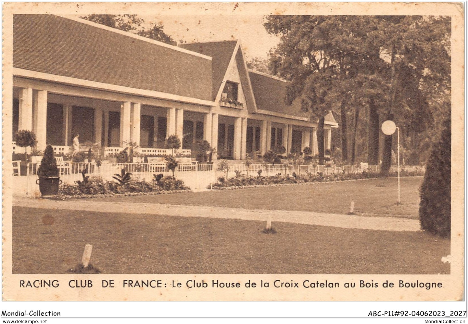 ABCP11-92-0990 - Racing Club De France - Le Club House De La Croix Catelan Au BOIS DE BOULOGNE - Boulogne Billancourt