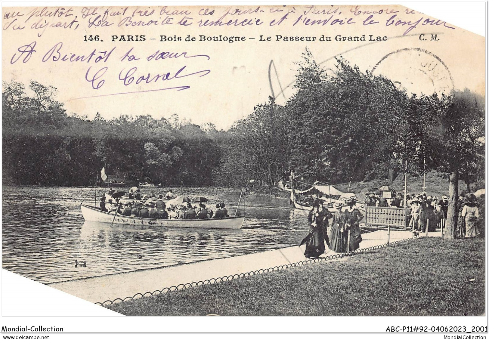ABCP11-92-0977 - BOIS DE BOULOGNE- Le Passeur Du Grand Lac - Boulogne Billancourt