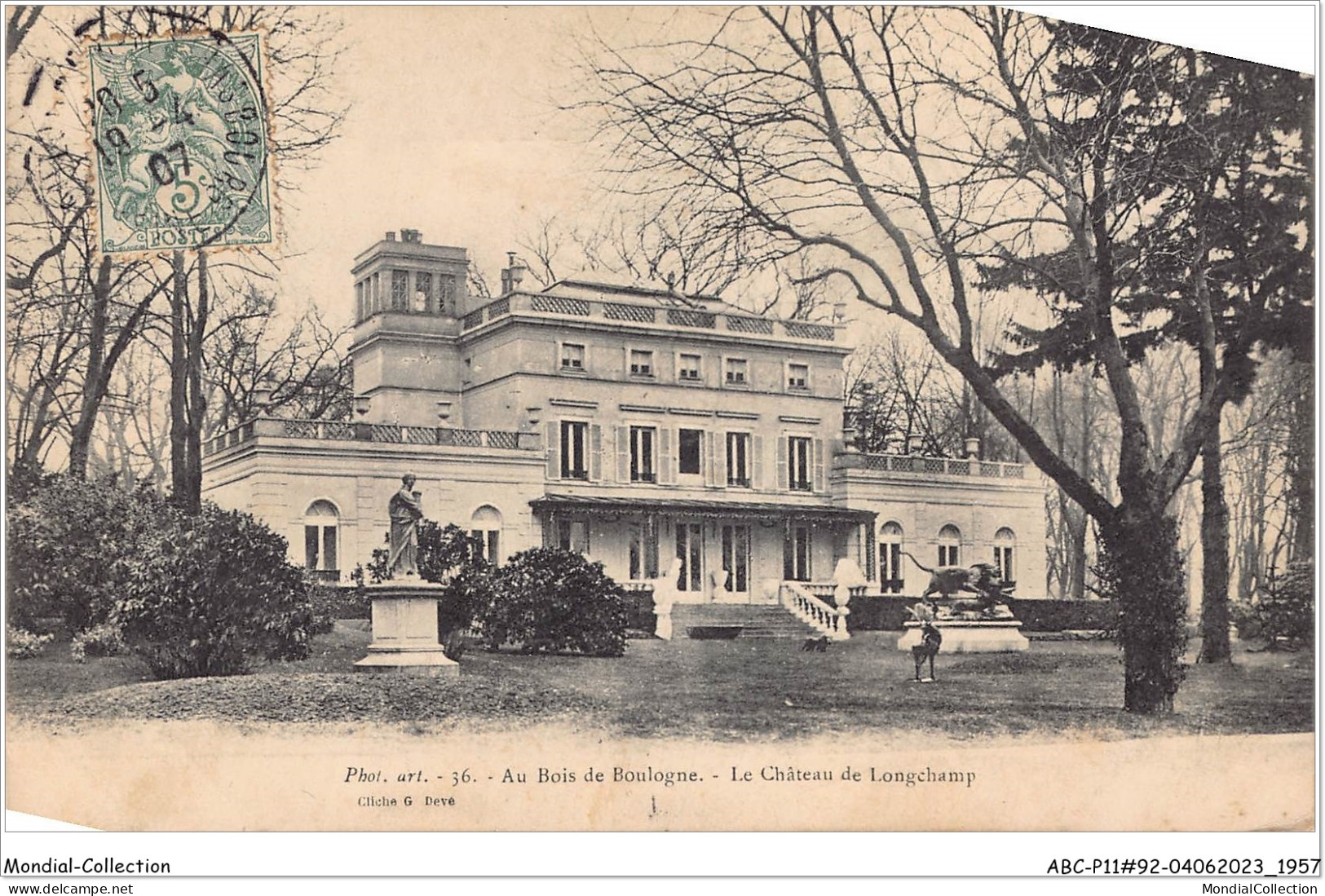 ABCP11-92-0955 - Au BOIS DE BOULOGNE- Le Château De Longchamp - Boulogne Billancourt