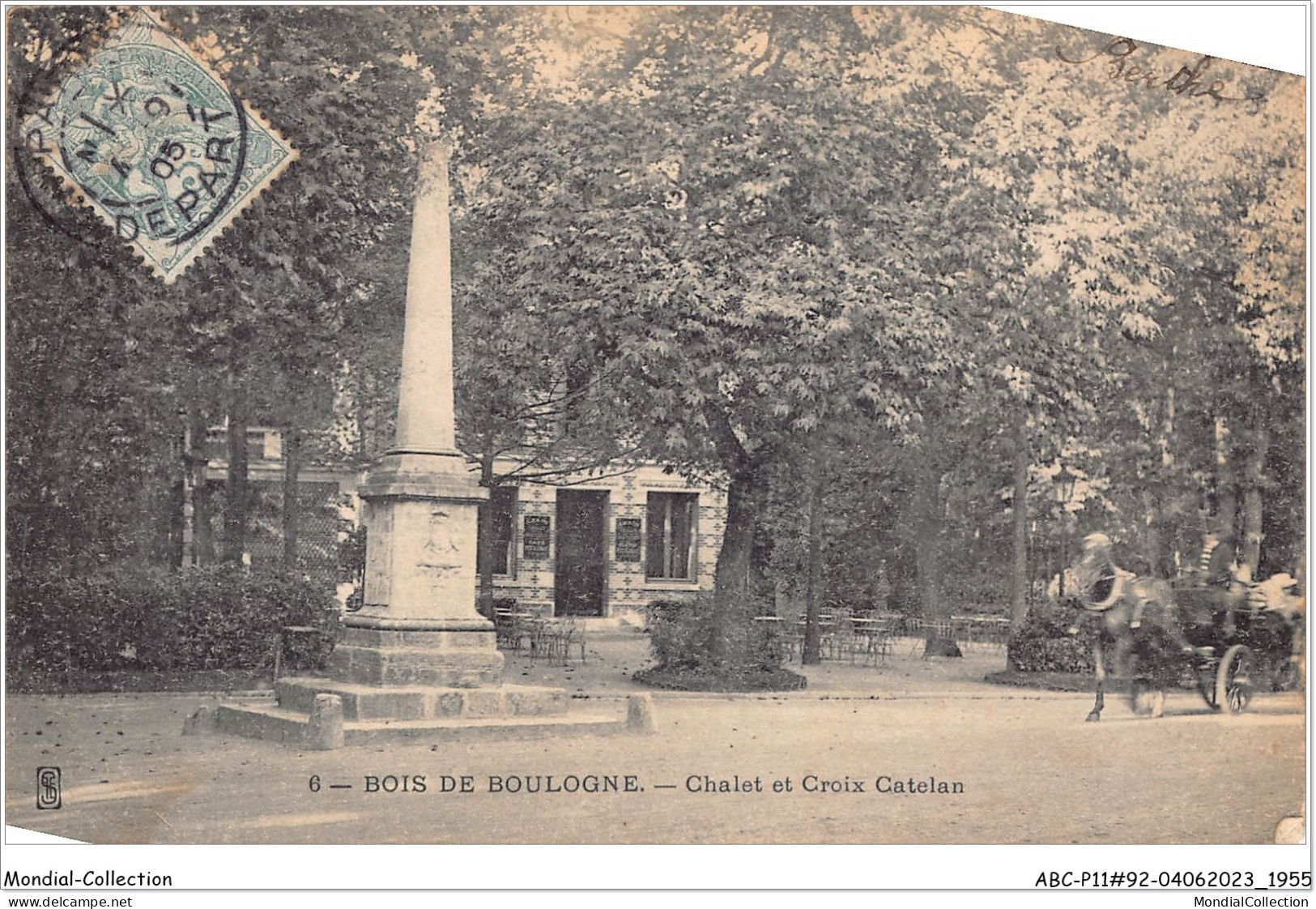 ABCP11-92-0954 - BOIS DE BOULOGNE- Chalet Et Croix Catelan - Boulogne Billancourt