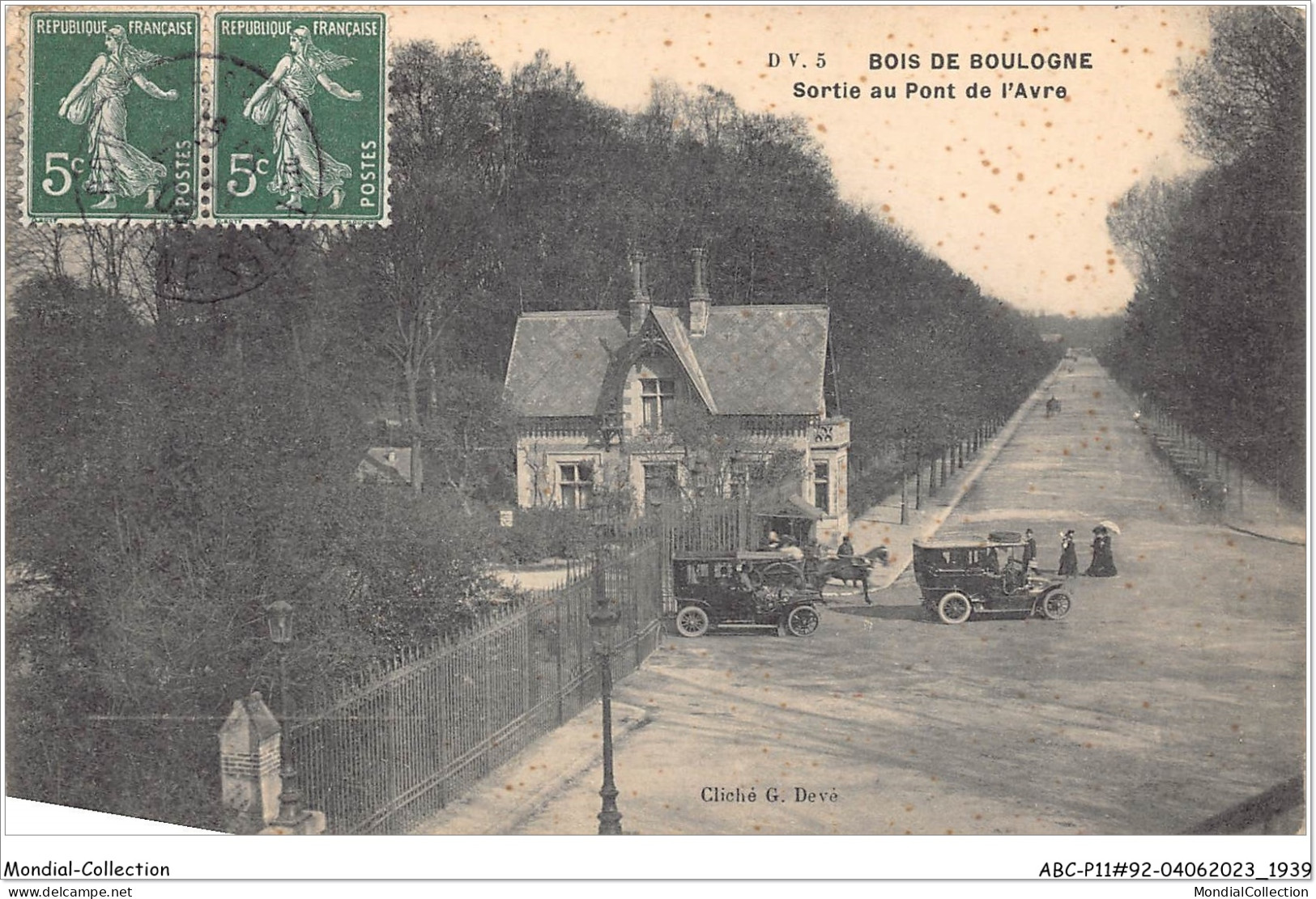 ABCP11-92-0946 - BOIS DE BOULOGNE- Sortie Au Pont De L'Avre - Boulogne Billancourt