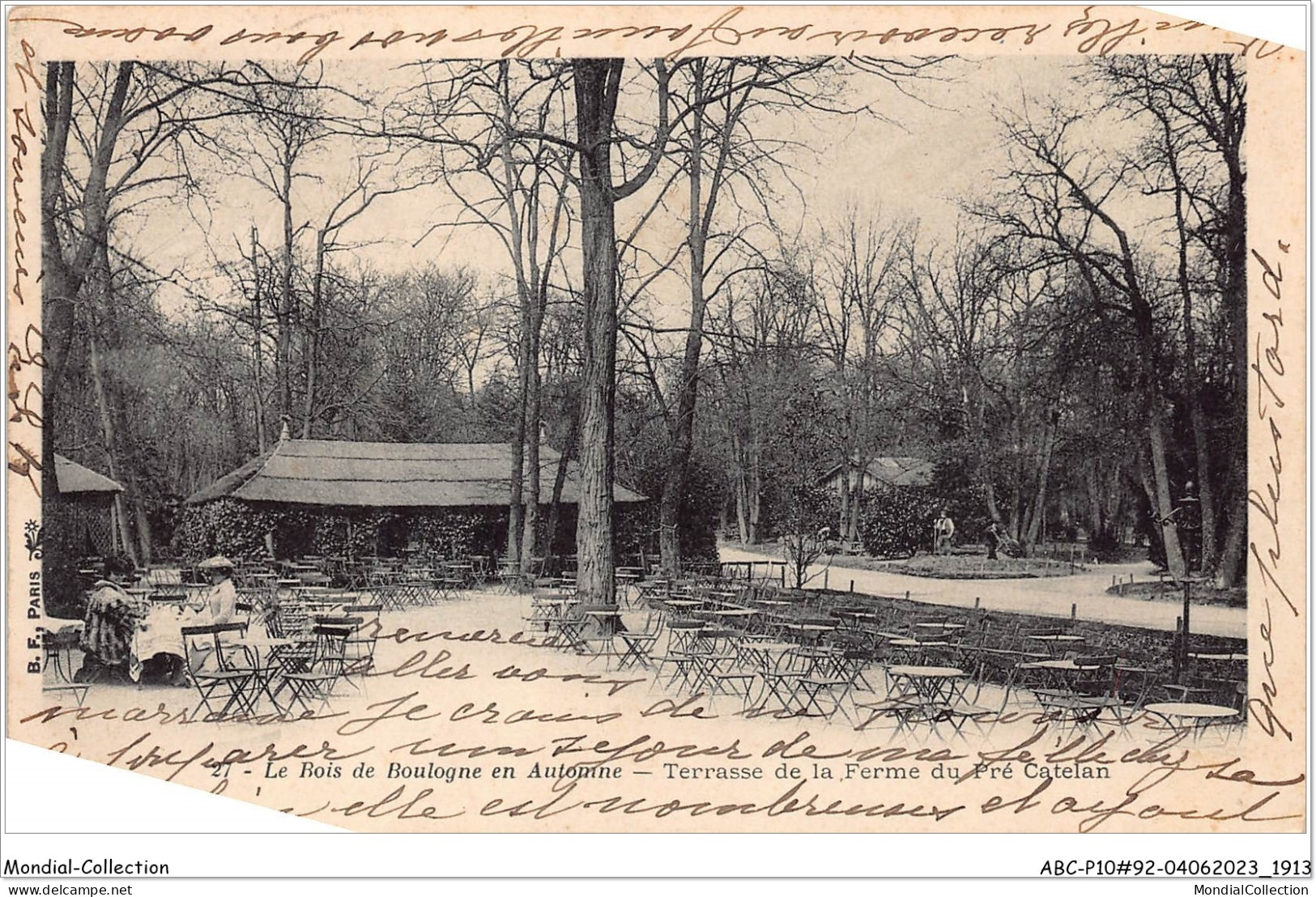 ABCP10-92-0933 - Le BOIS DE BOULOGNE-en Automne - Terrasse De La Ferme Du Pré Catelan - Boulogne Billancourt