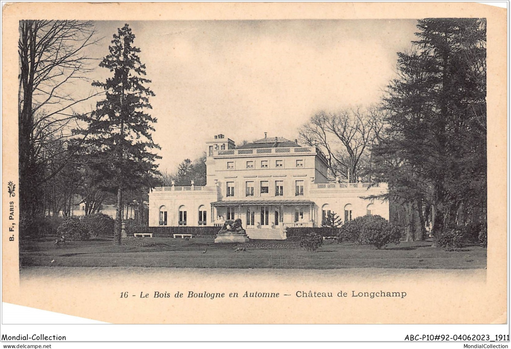ABCP10-92-0932 - Le BOIS DE BOULOGNE-en Automne - Château De Longchamp - Boulogne Billancourt