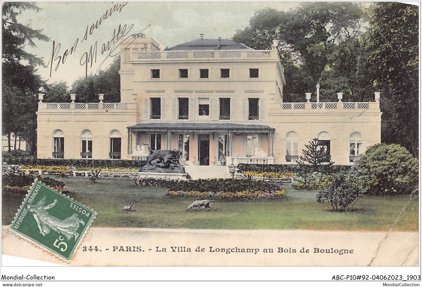ABCP10-92-0928 - PARIS - La Villa De Longchamp Au BOIS DE BOULOGNE- - Boulogne Billancourt