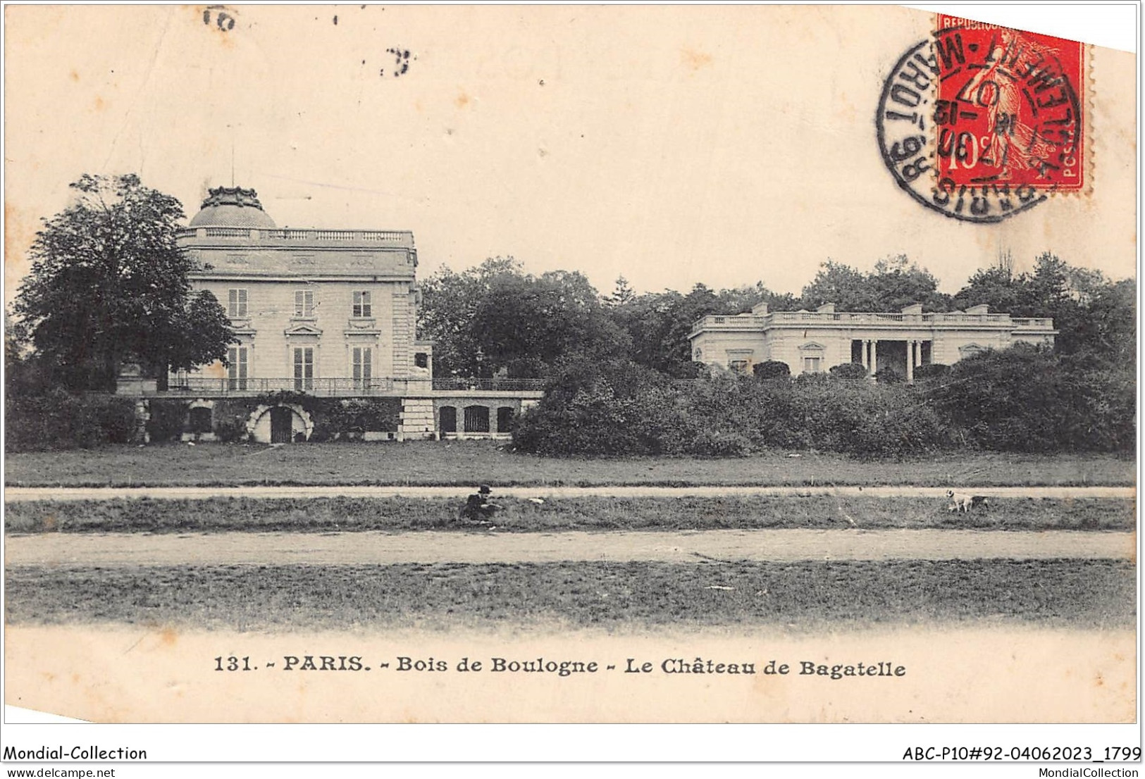 ABCP10-92-0876 - PARIS - BOIS DE BOULOGNE- Château De BAGATELLE - Boulogne Billancourt