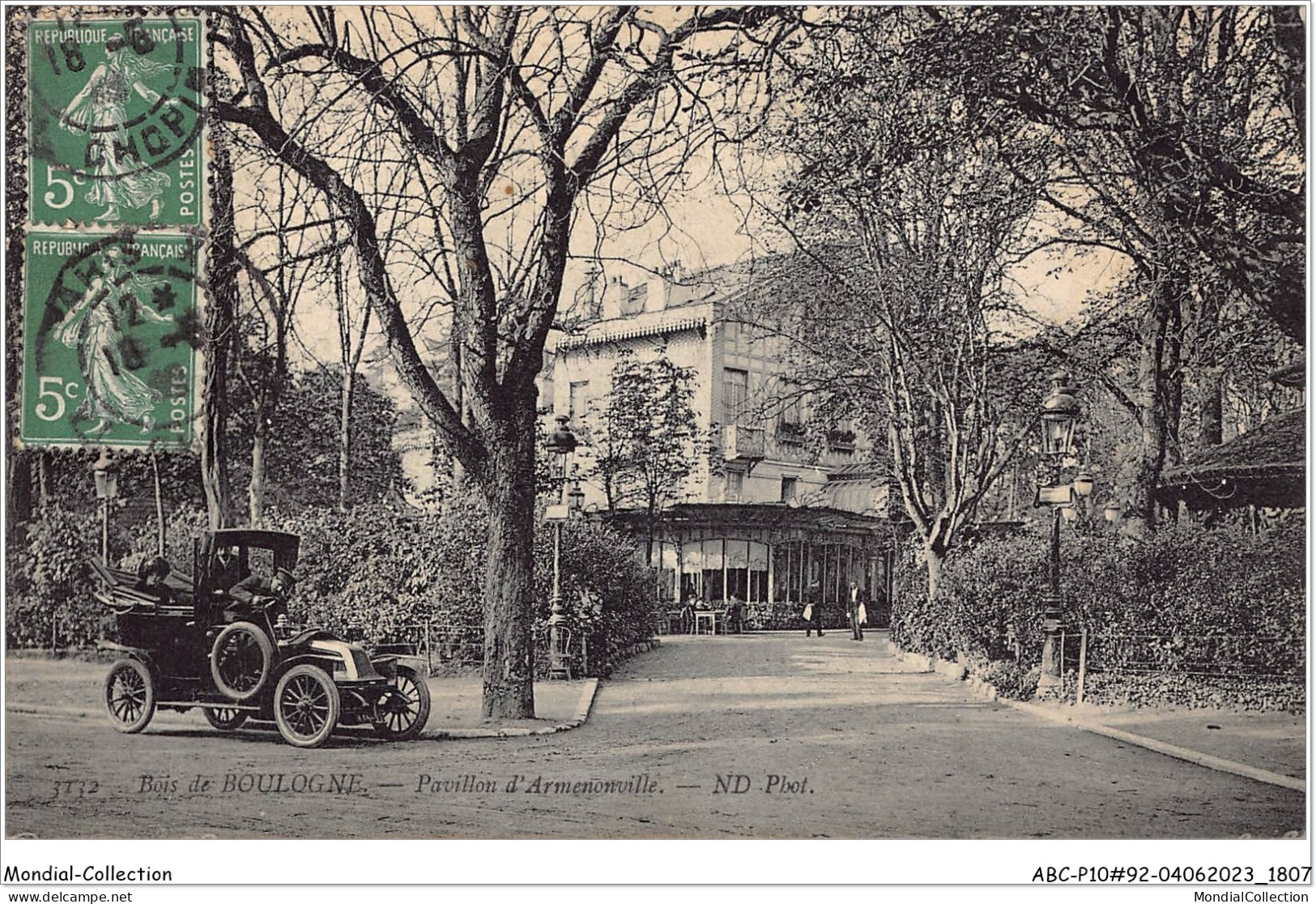 ABCP10-92-0880 - BOIS DE BOULOGNE- Pavillon D'Armenonville - Boulogne Billancourt